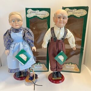 Vintage Anne of Green Gables Avonlea Canada Porcelain Doll Matthew & Marilla HTF